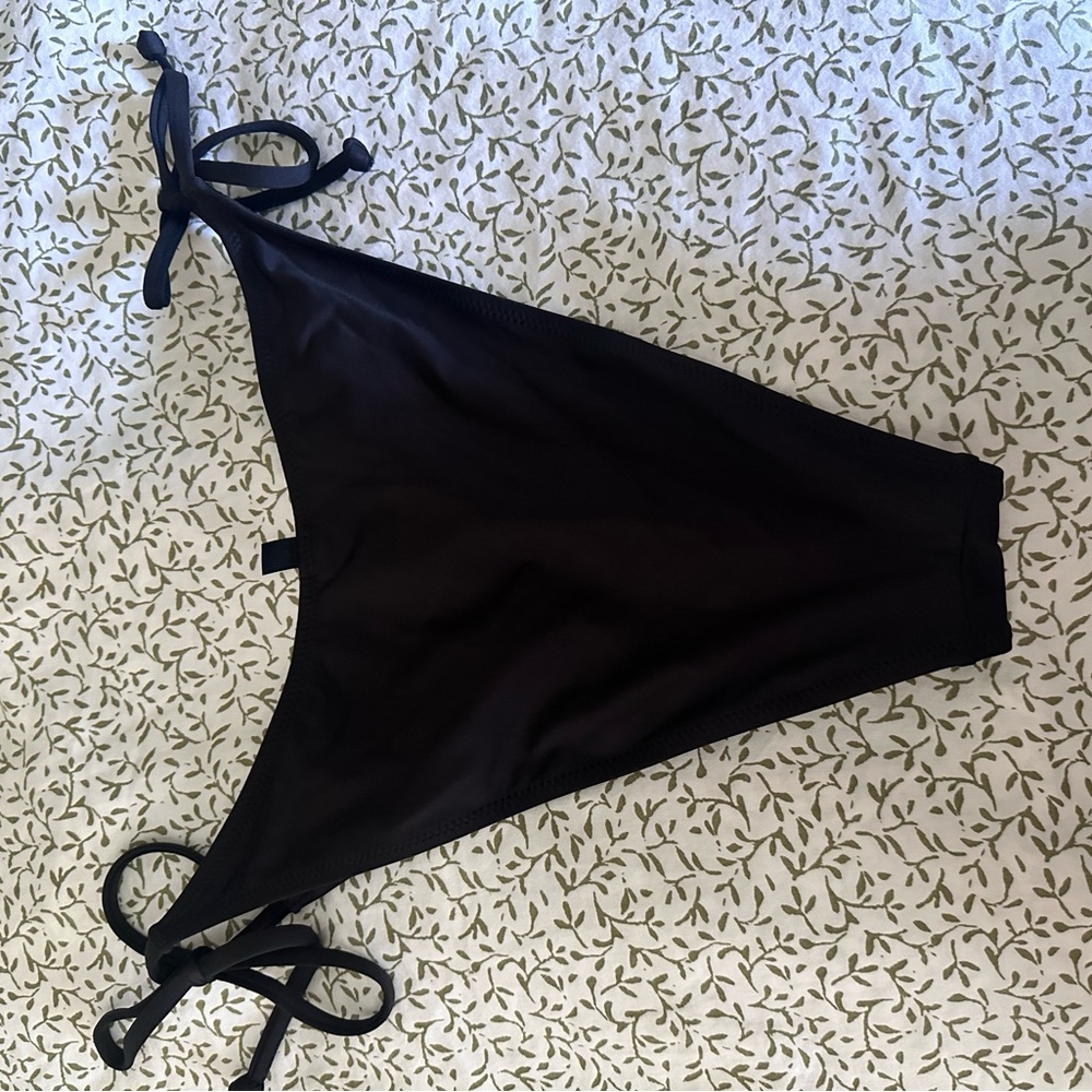 SKIMS Black Triangle Bikini Bottom